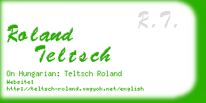roland teltsch business card